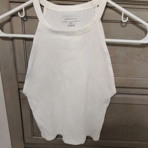 American Eagle Outfitters Women's White Tank Top